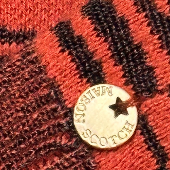 Scotch and Soda Anthropologie Rust Flame Sweater XS New Without Tags - Picture 6 of 16